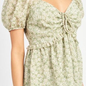 FLORAL PRINT MINI DRESS