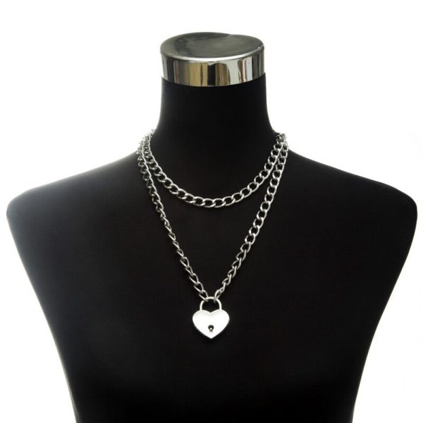 Heart Padlock Chain